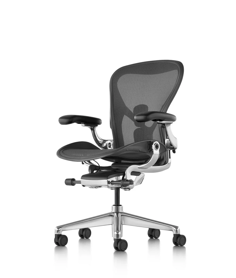 Siège de bureau Aeron* Graphite/Aluminium poli - Image 5