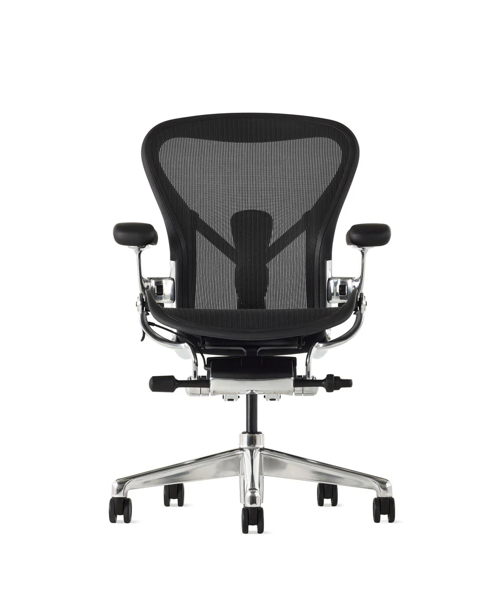 Siège de bureau Aeron* Onyx/Aluminium poli - Image 3