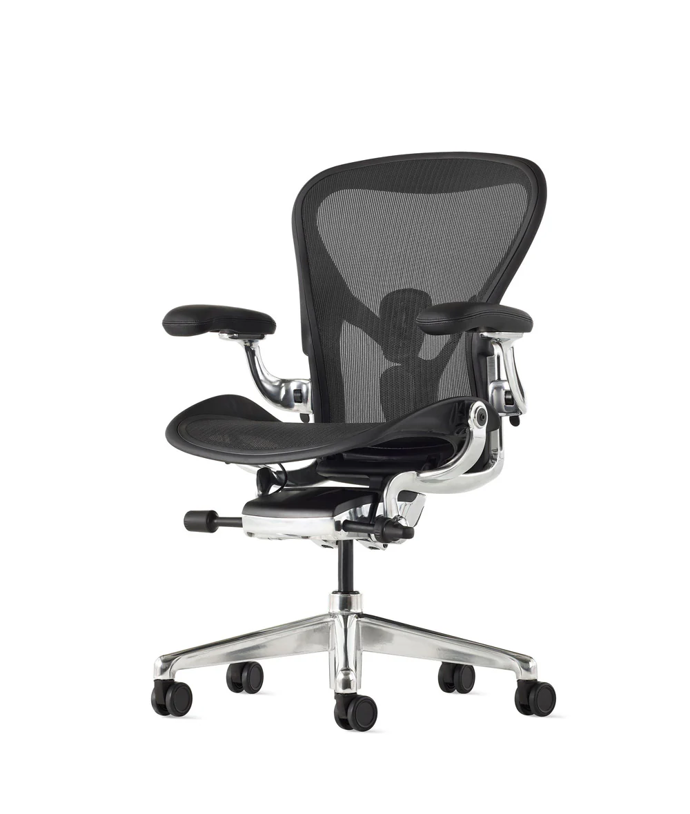 Siège de bureau Aeron* Onyx/Aluminium poli - Image 5