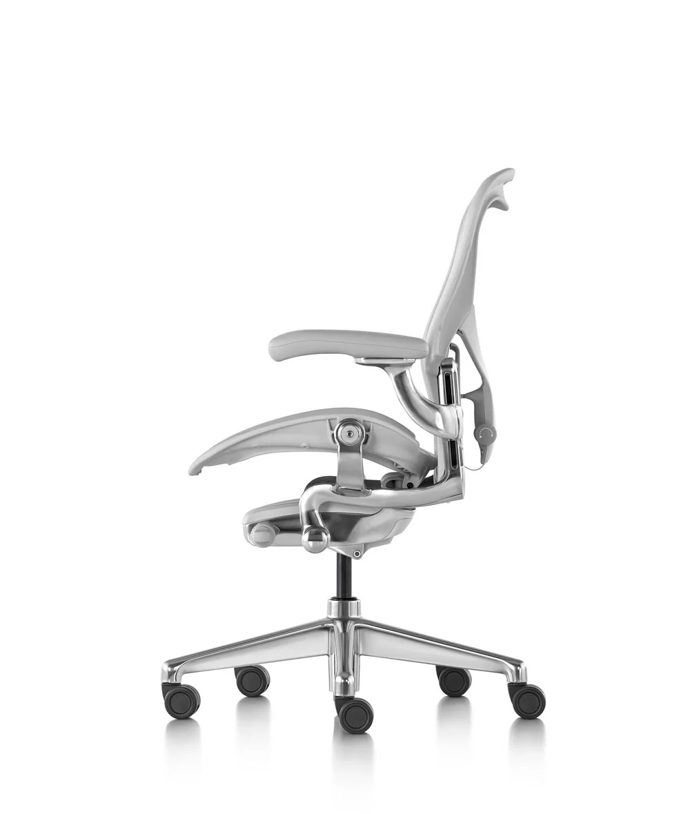 Siège de bureau Aeron en Mineral/Aluminium poli - Image 4