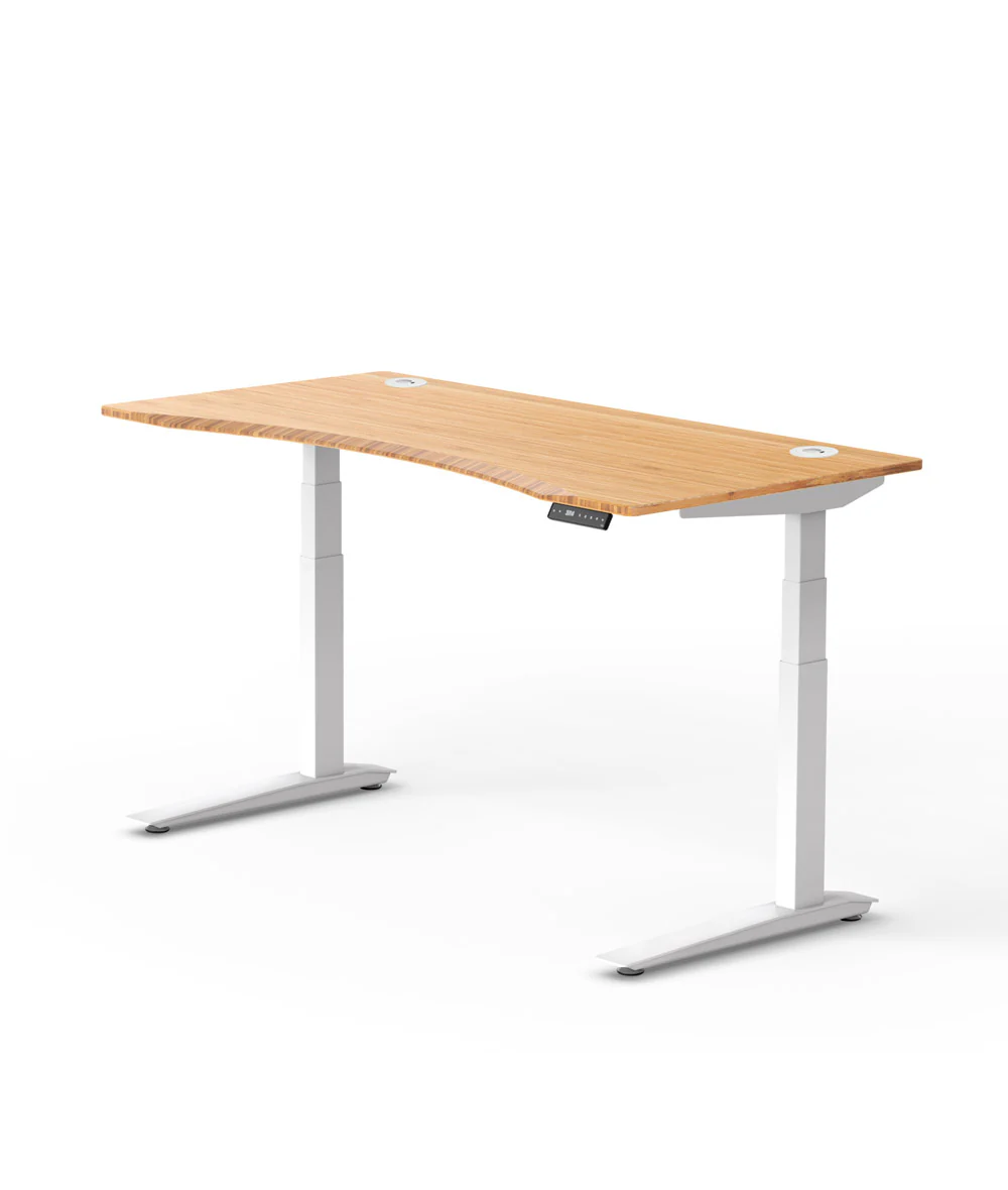 Bureau assis-debout Jarvis Fully Contour en bambou* 1200 x 800 - Image 3