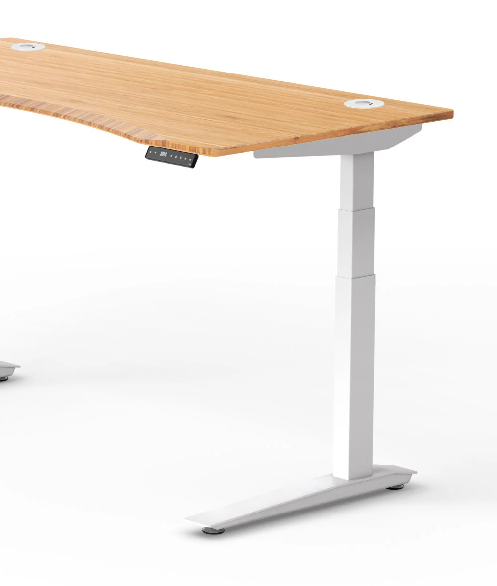 Bureau assis-debout Jarvis Fully Contour en bambou* 1400 x 800 - Image 4