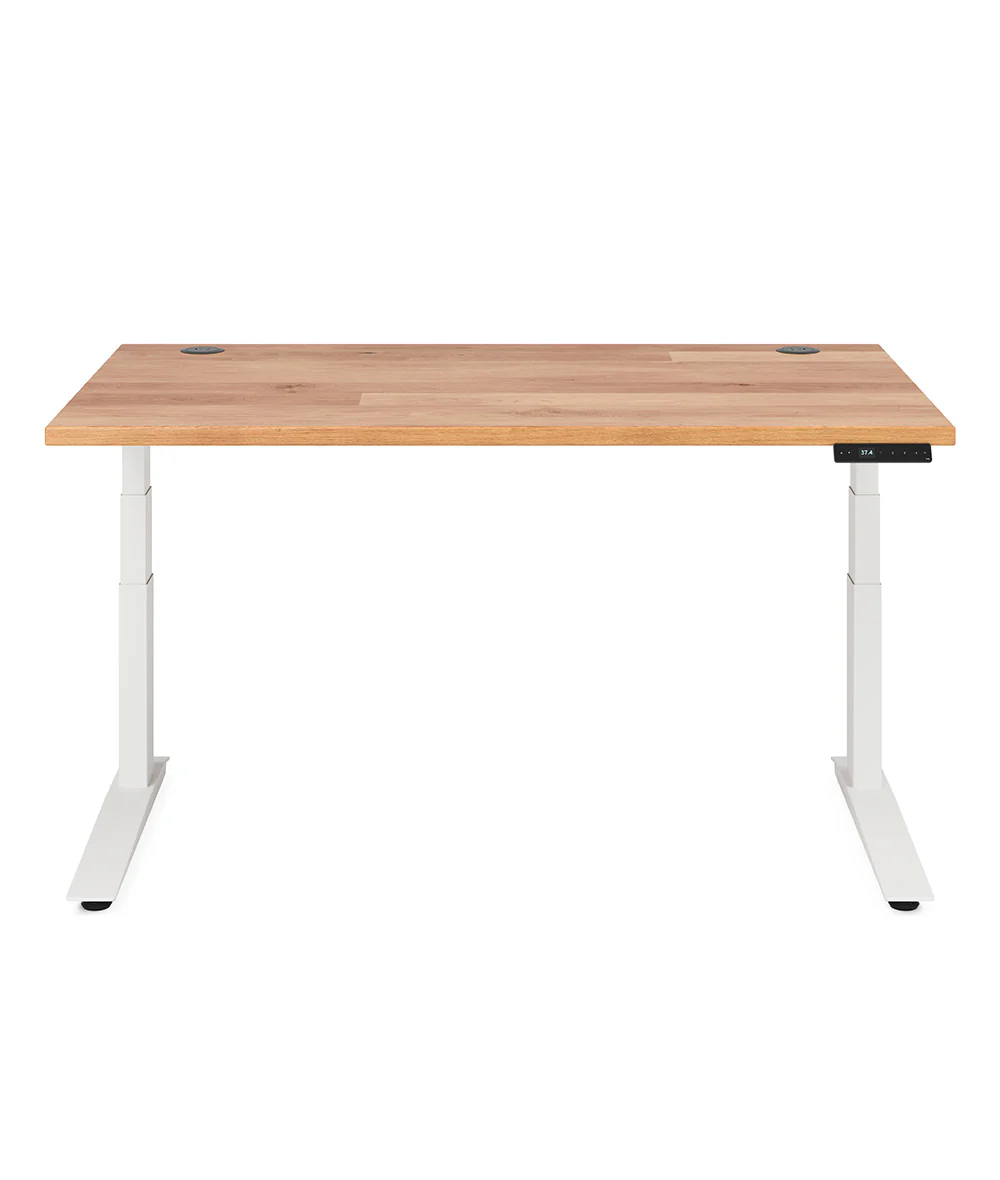 Bureau assis-debout Jarvis Fully en bois massif* 1200 x 800 - Image 5