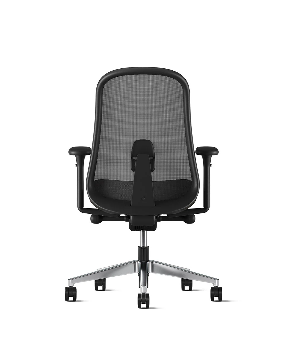 Siège de bureau Lino* Noir et aluminium poli - Image 12