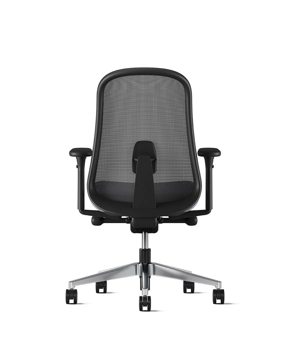 Siège de bureau Lino* Noir et aluminium poli - Image 16