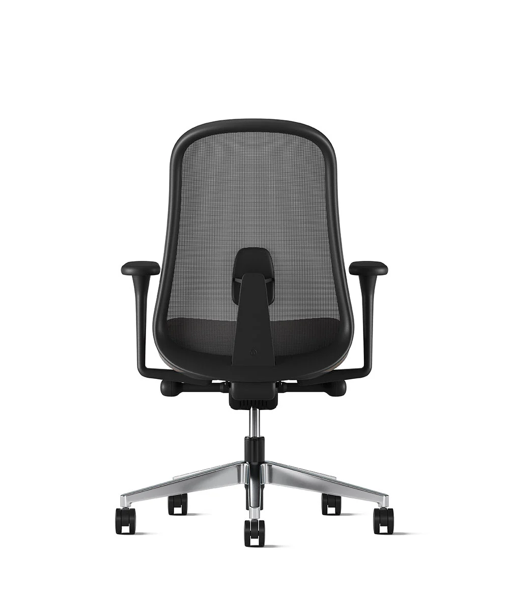 Siège de bureau Lino* Noir et aluminium poli - Image 22