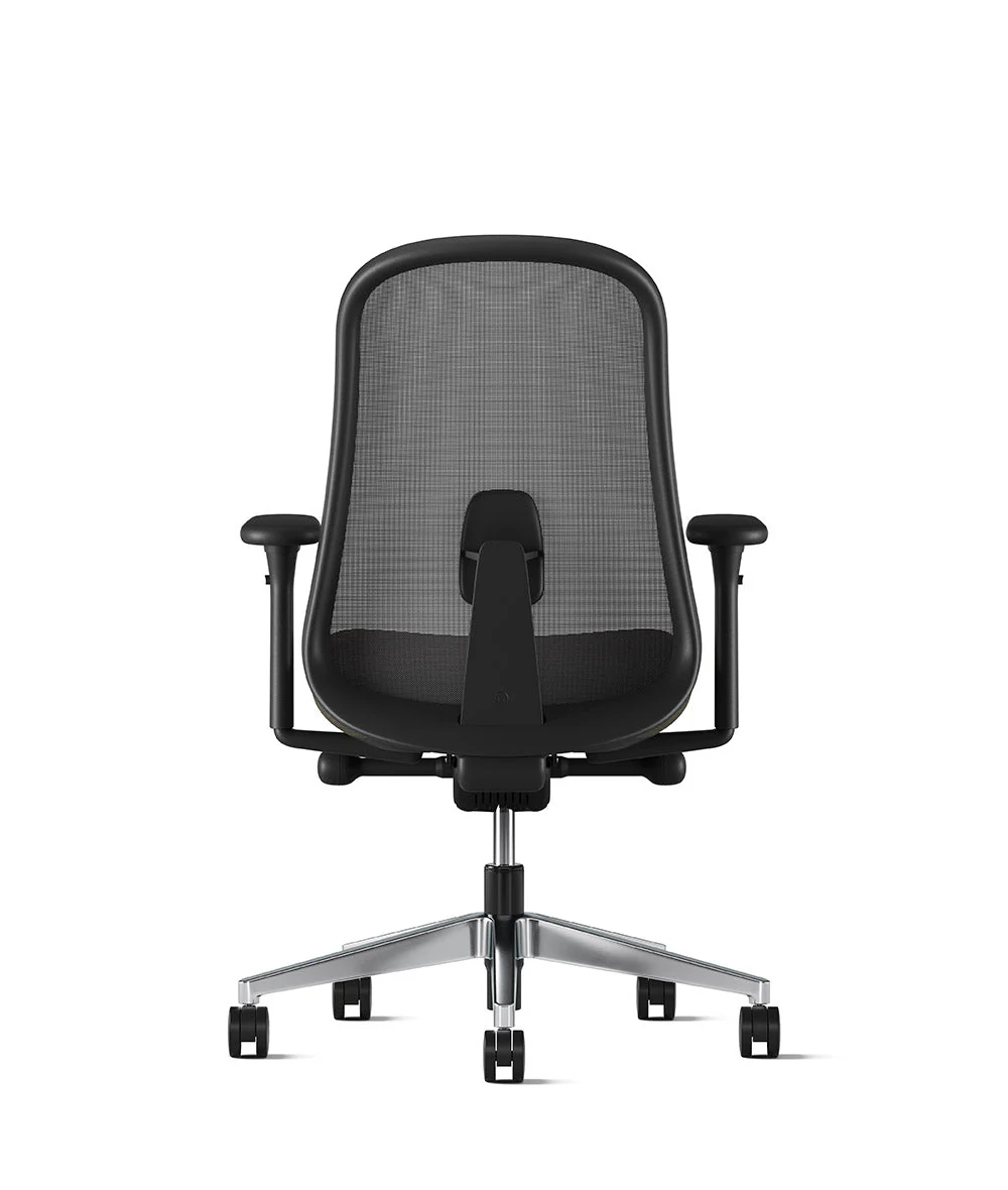 Siège de bureau Lino* Noir et aluminium poli - Image 32