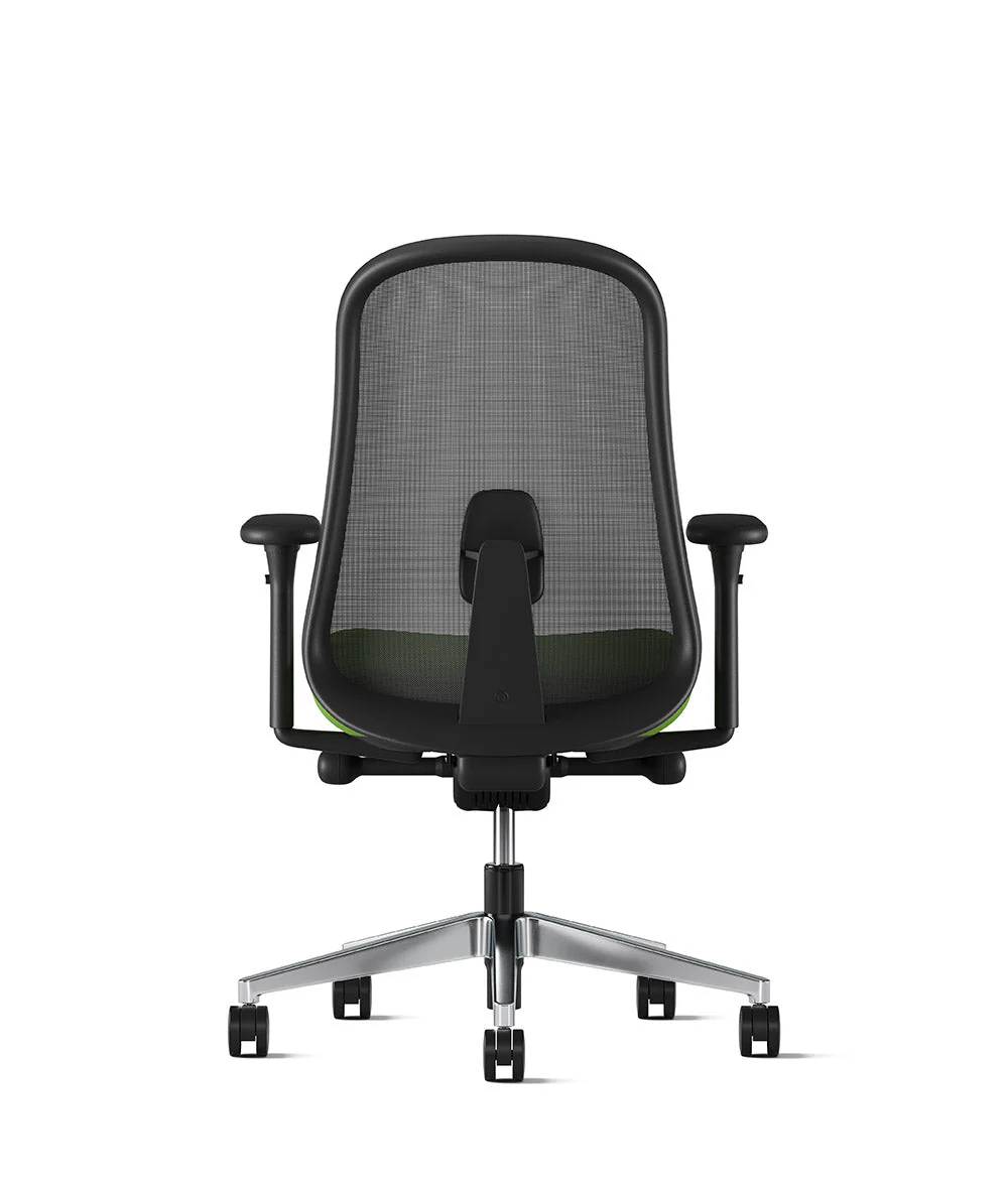 Siège de bureau Lino* Noir et aluminium poli - Image 4