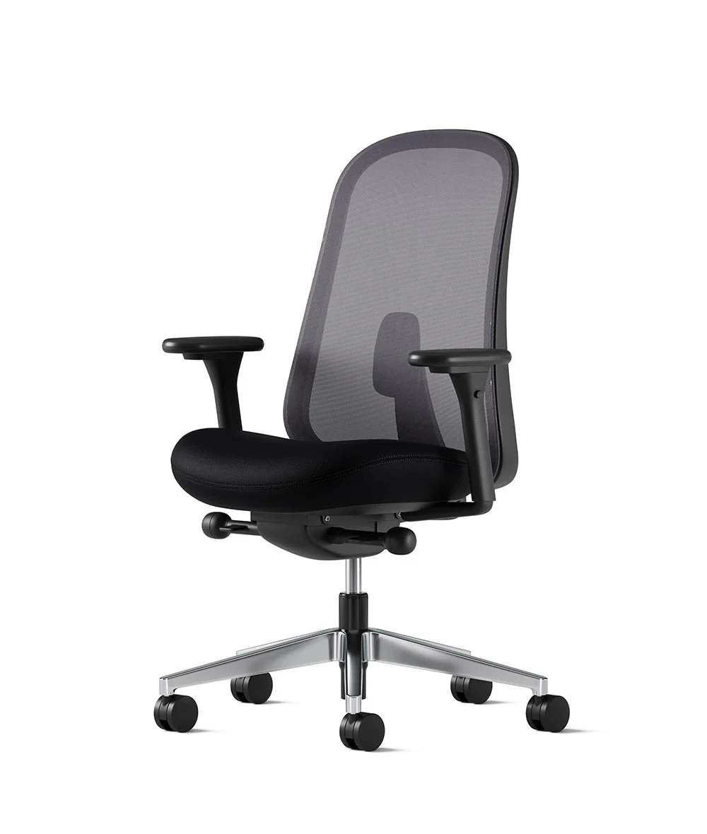 Siège de bureau Lino* Noir et aluminium poli - Image 78