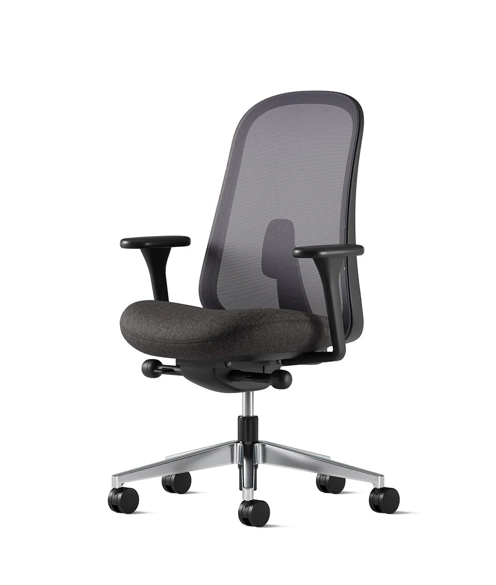 Siège de bureau Lino* Noir et aluminium poli - Image 92