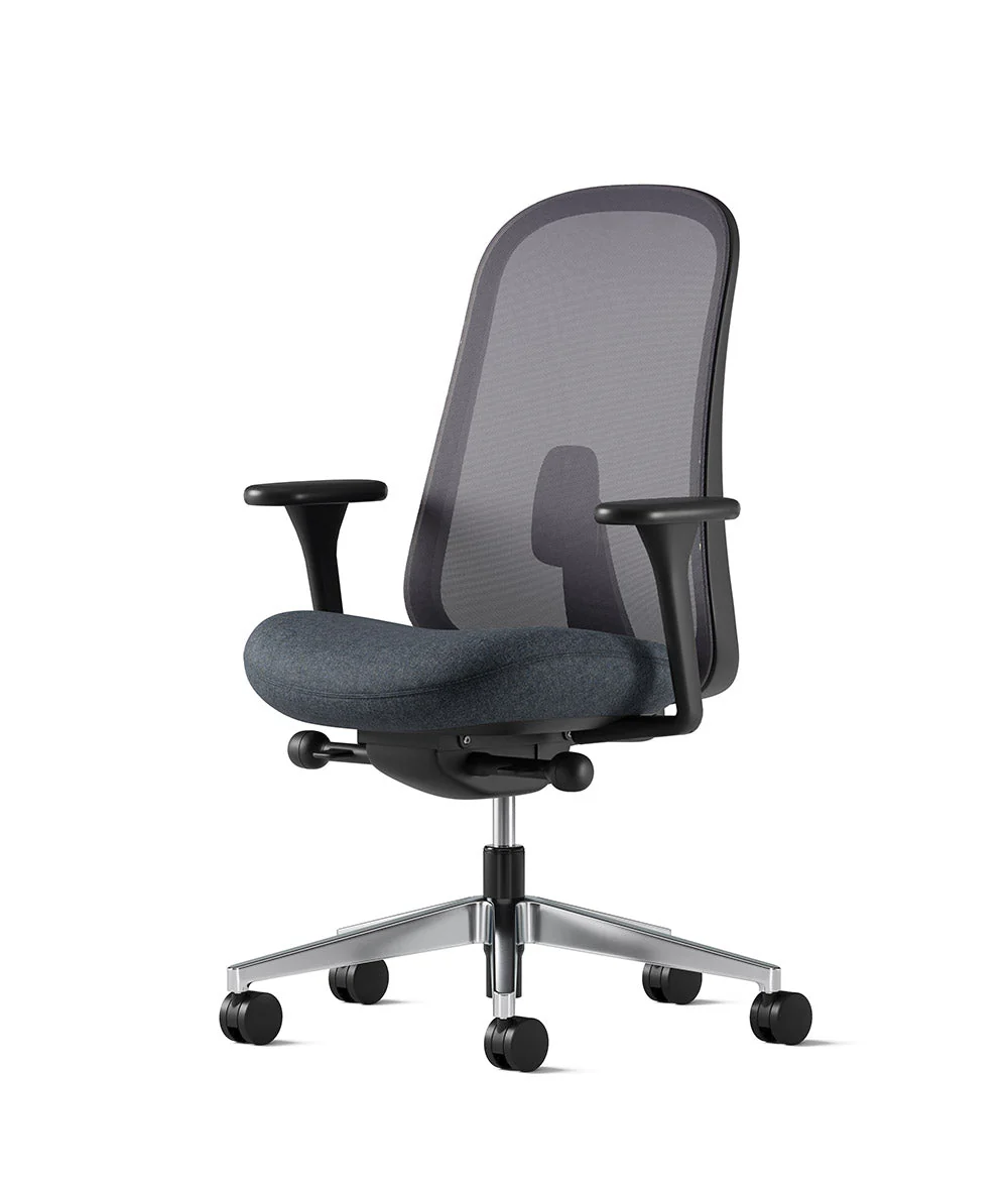 Siège de bureau Lino* Noir et aluminium poli - Image 94