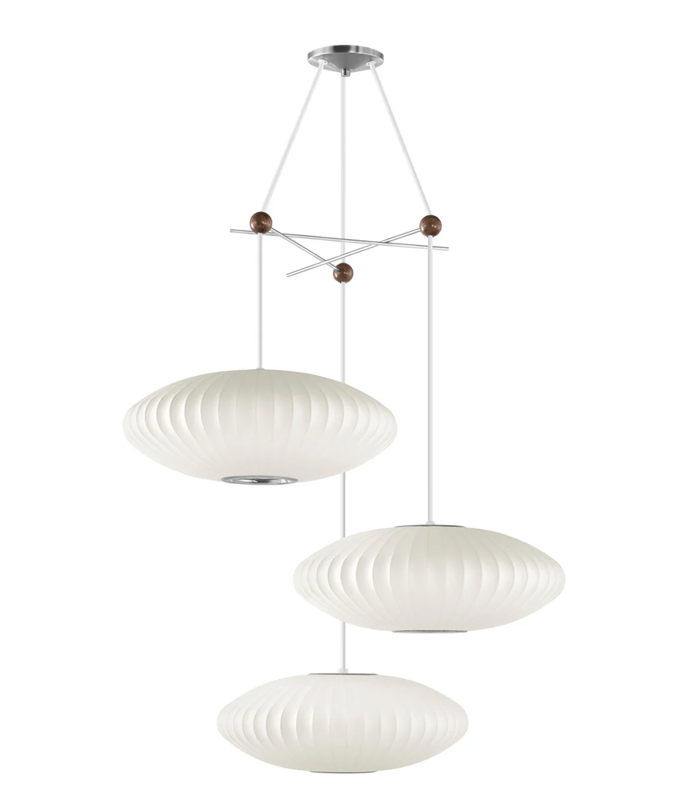 Suspension Nelson à trois lampes - Image 3