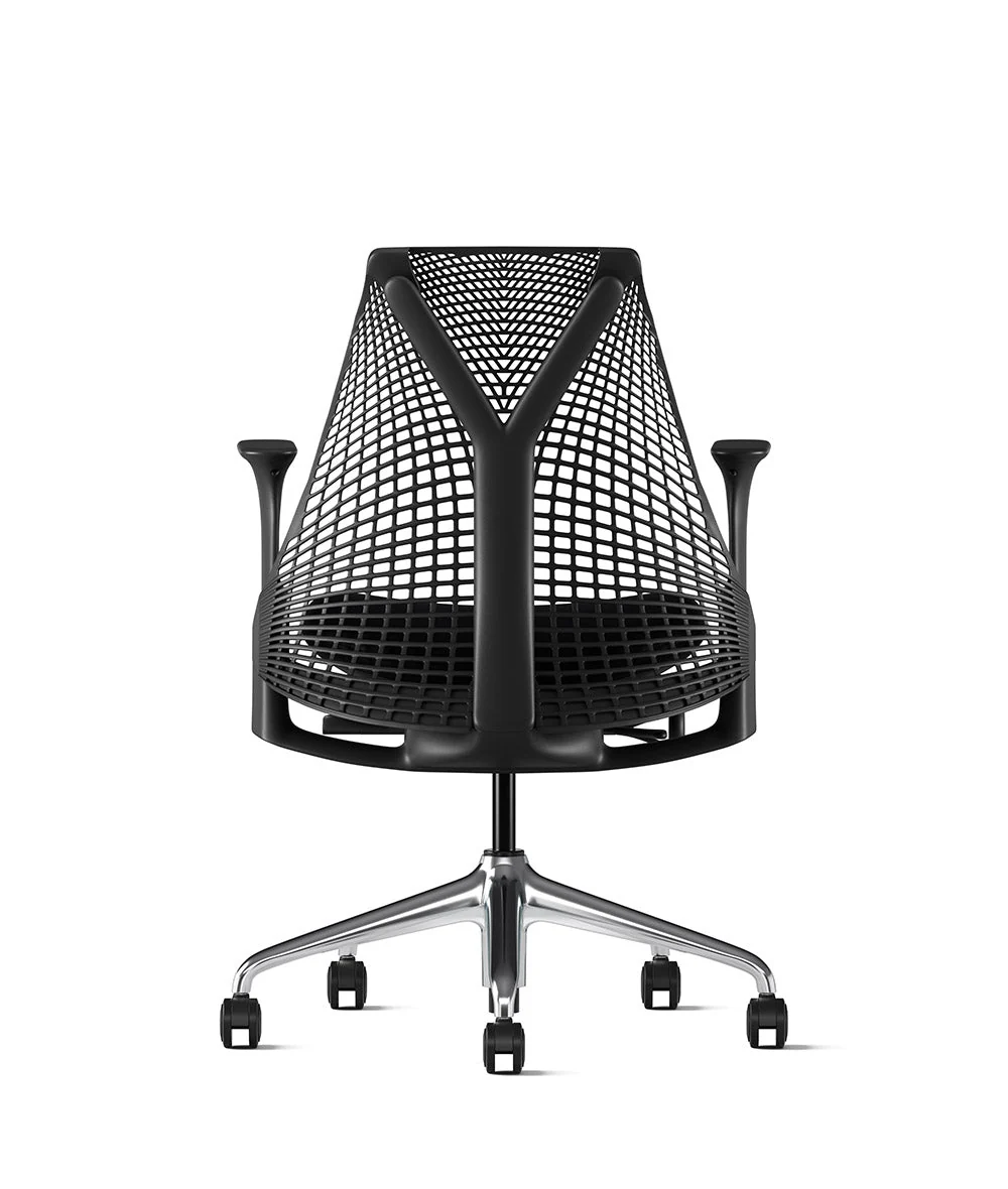 Siège de bureau Sayl* Noir et aluminium poli - Image 101