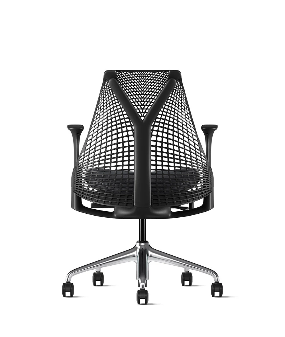 Siège de bureau Sayl* Noir et aluminium poli - Image 103