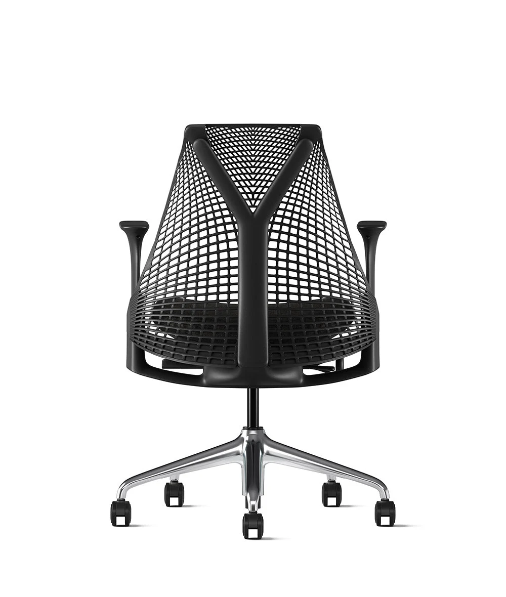 Siège de bureau Sayl* Noir et aluminium poli - Image 105