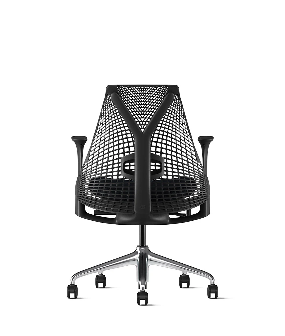 Siège de bureau Sayl* Noir et aluminium poli - Image 14