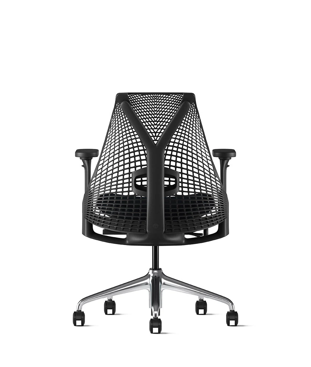Siège de bureau Sayl* Noir et aluminium poli - Image 16