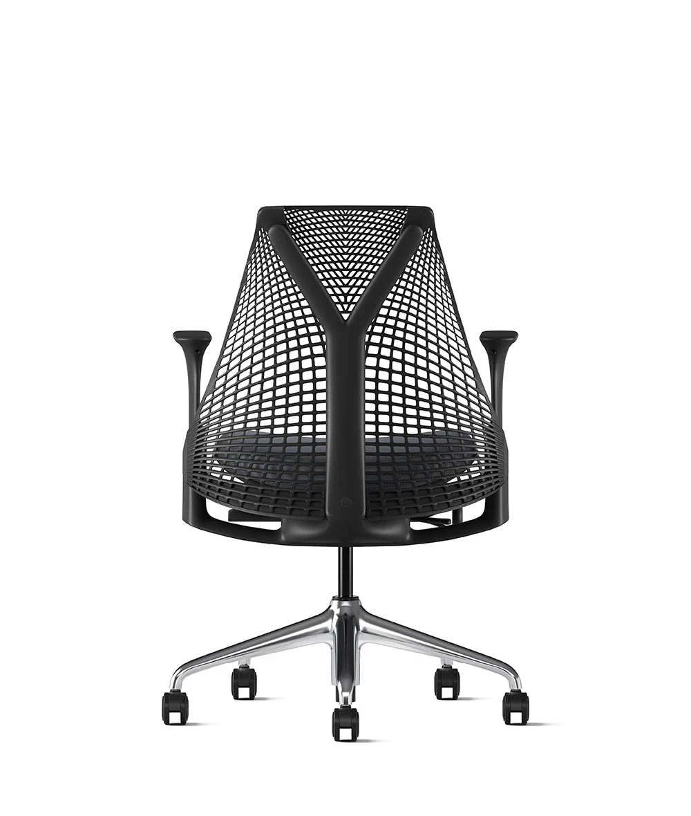 Siège de bureau Sayl* Noir et aluminium poli - Image 18