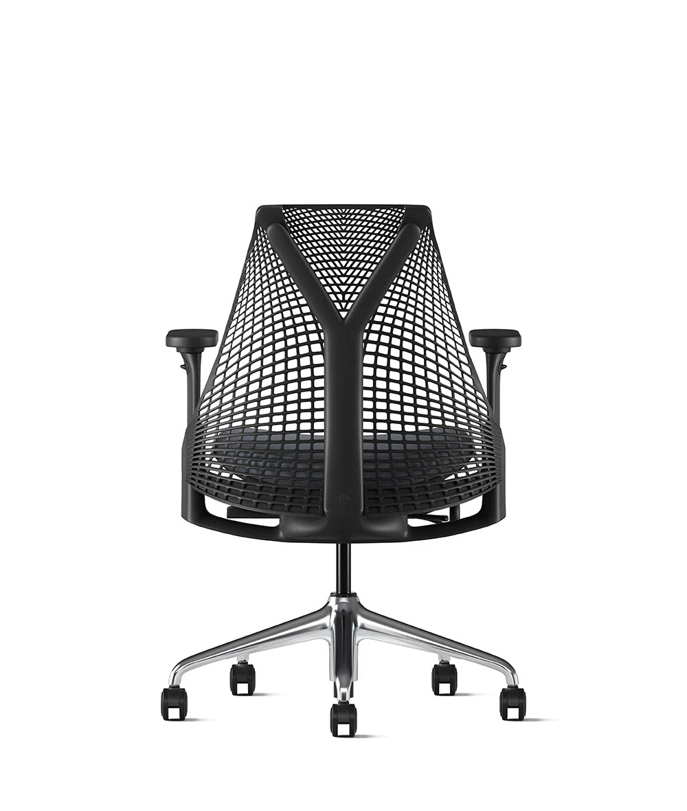 Siège de bureau Sayl* Noir et aluminium poli - Image 20