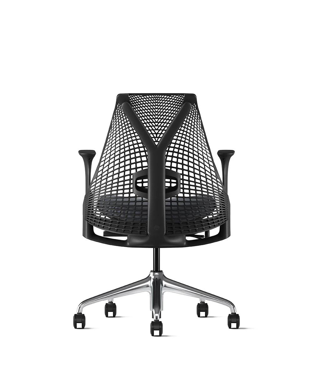 Siège de bureau Sayl* Noir et aluminium poli - Image 22