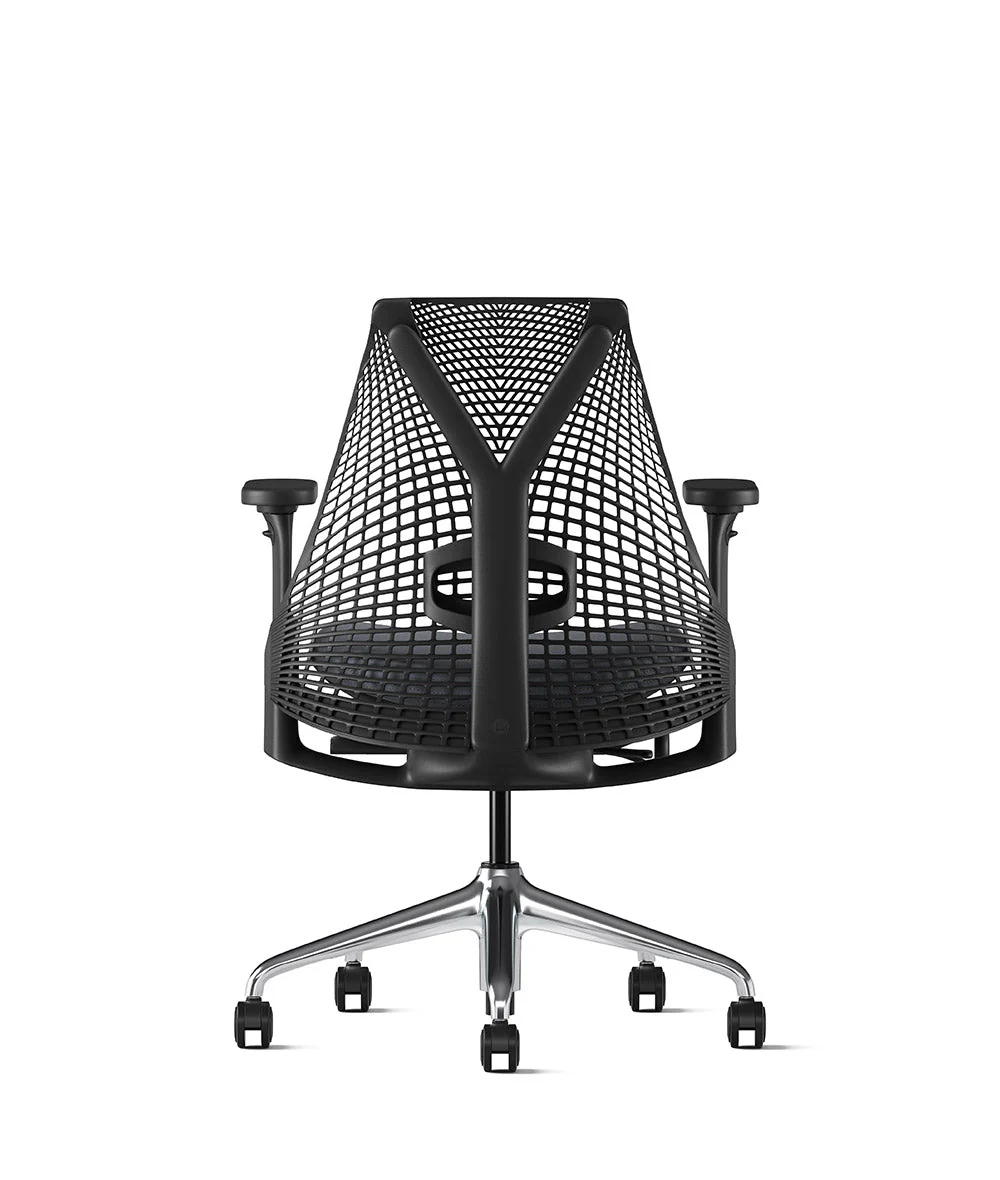 Siège de bureau Sayl* Noir et aluminium poli - Image 24