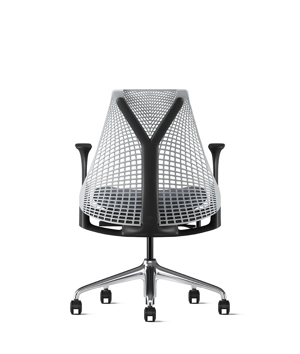 Siège de bureau Sayl* Noir et aluminium poli - Image 26
