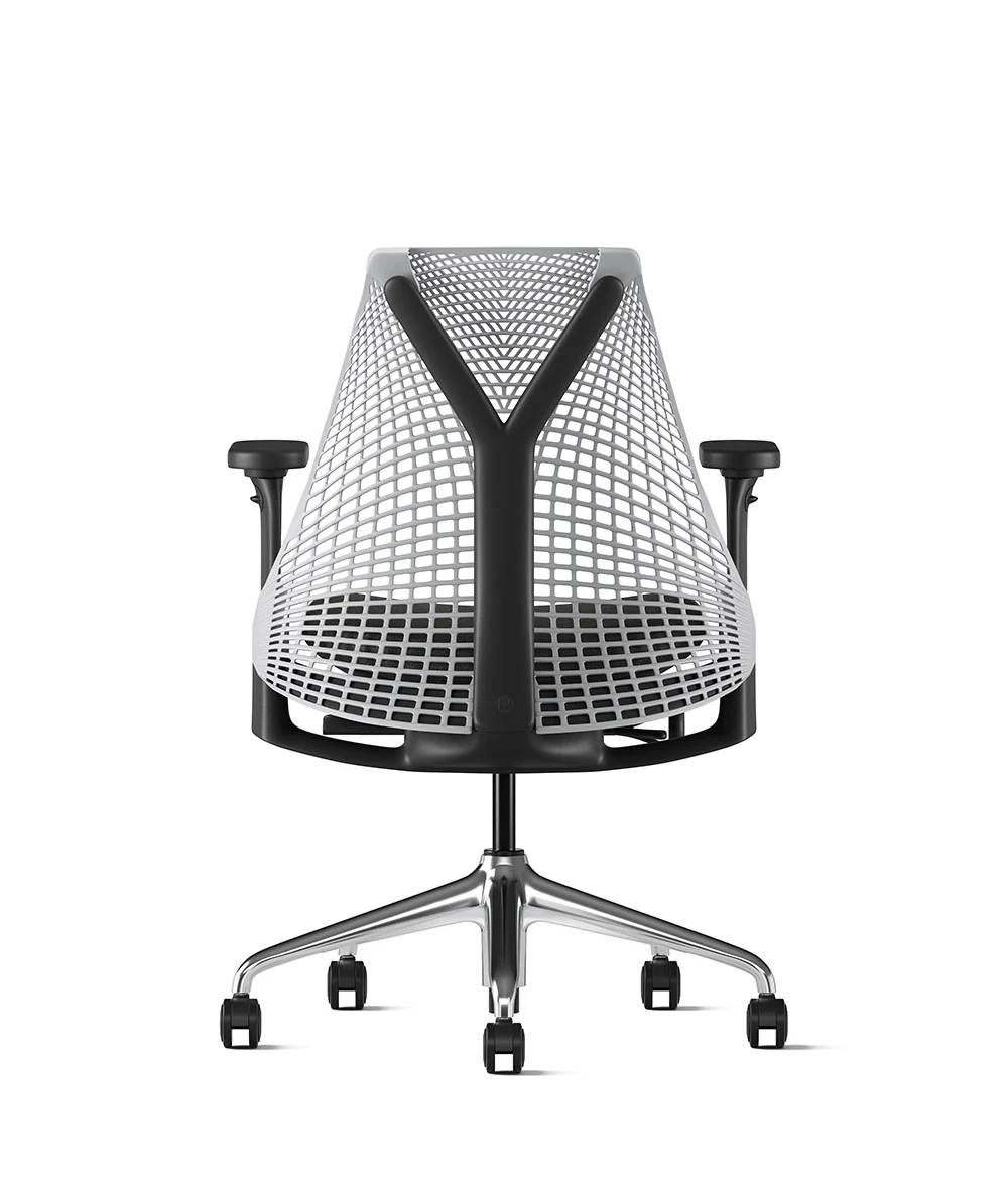 Siège de bureau Sayl* Noir et aluminium poli - Image 36