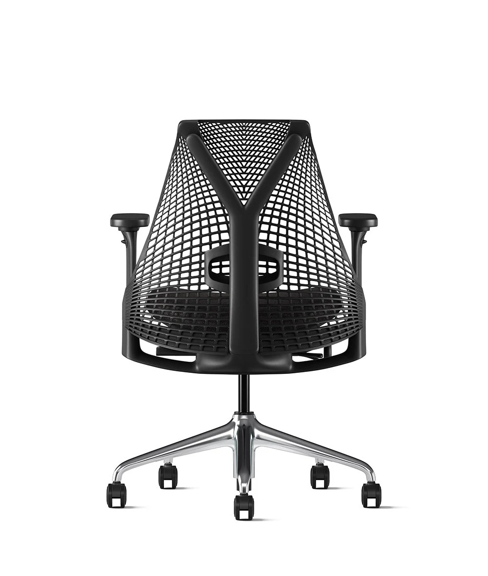 Siège de bureau Sayl* Noir et aluminium poli - Image 59