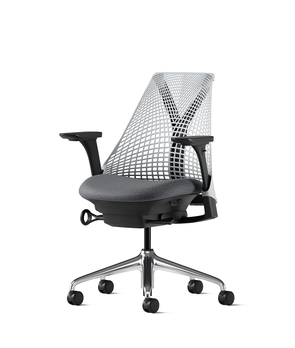 Siège de bureau Sayl* Noir et aluminium poli - Image 62