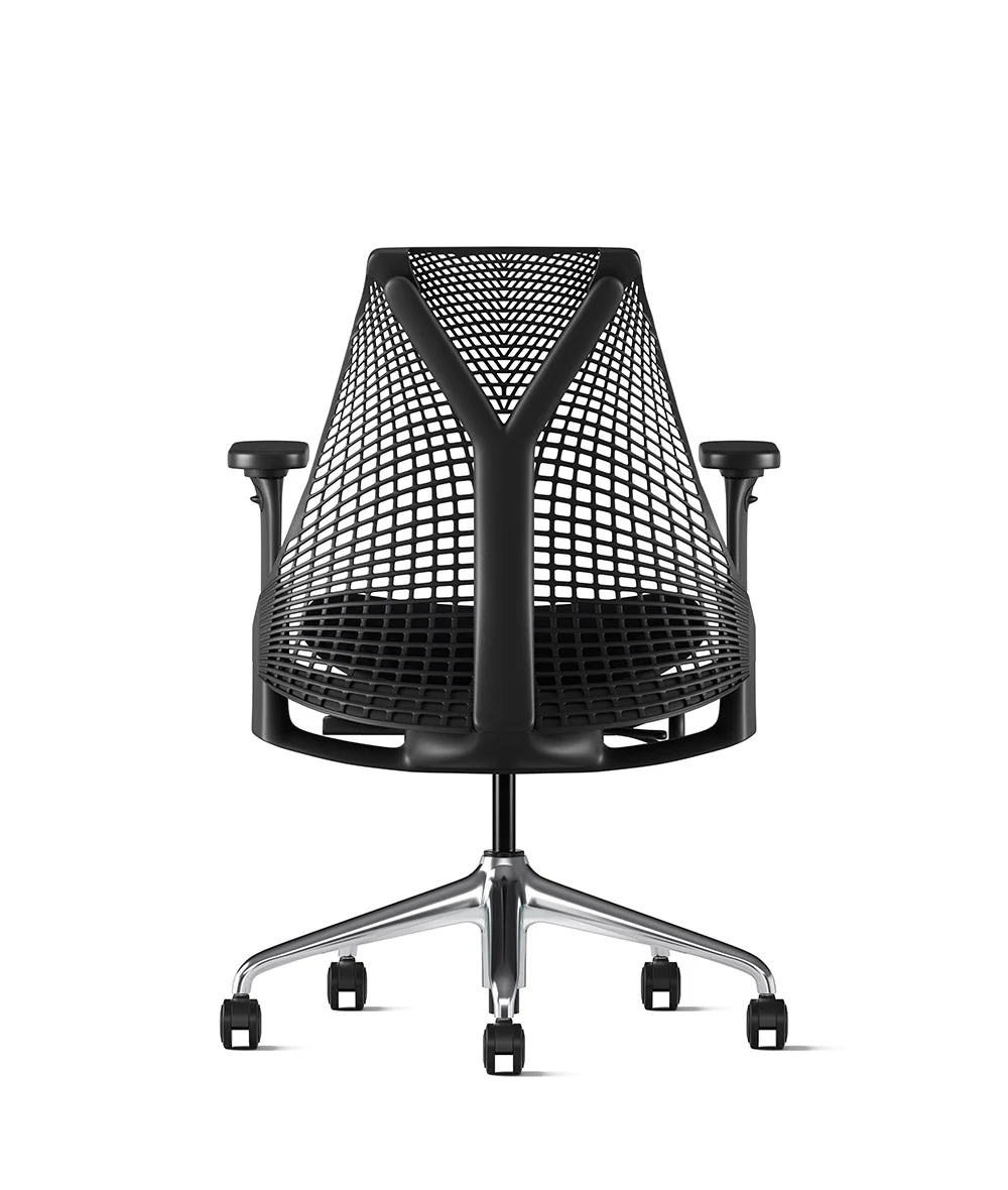 Siège de bureau Sayl* Noir et aluminium poli - Image 67