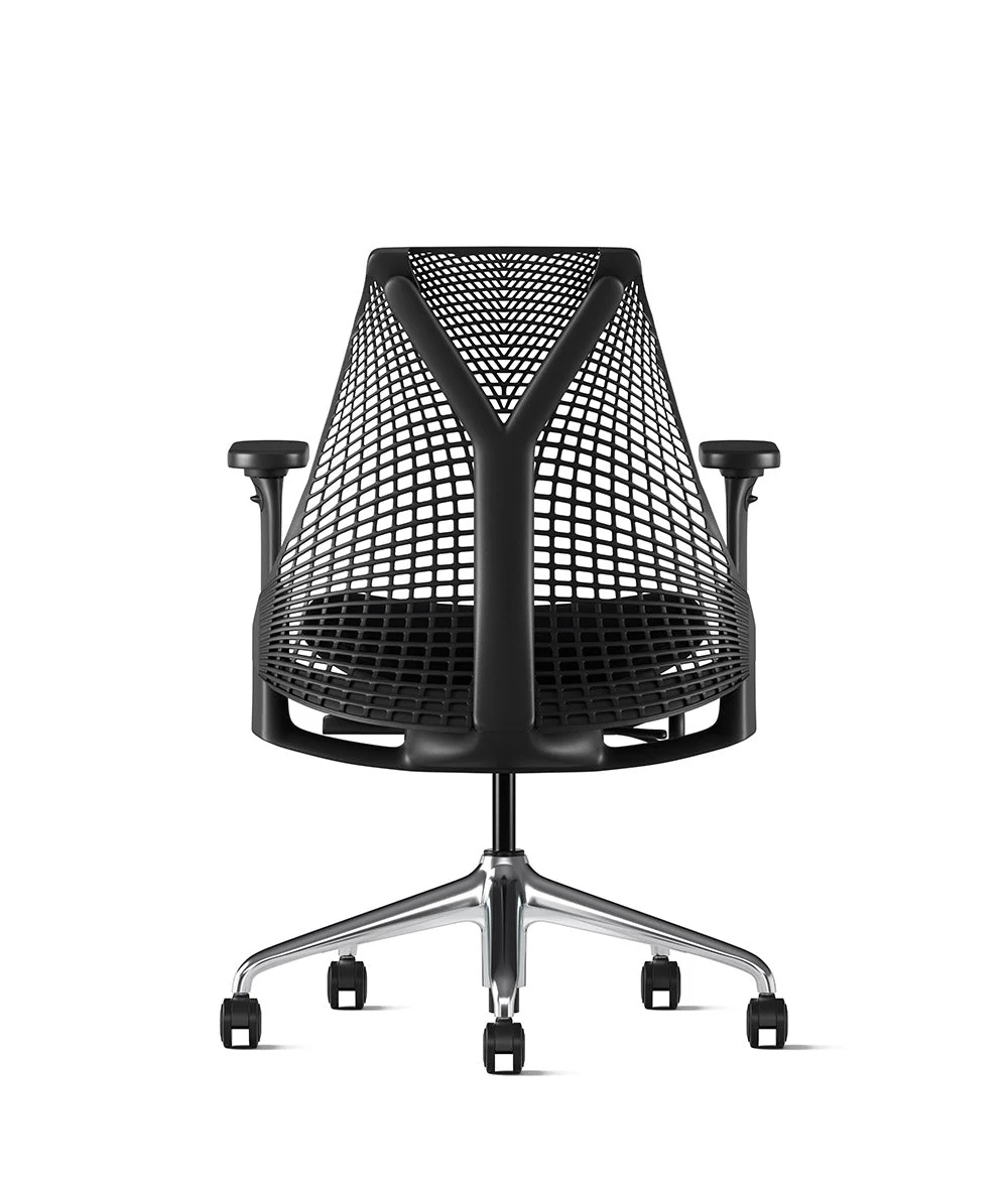 Siège de bureau Sayl* Noir et aluminium poli - Image 69