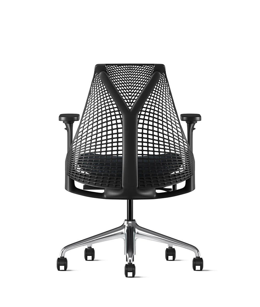 Siège de bureau Sayl* Noir et aluminium poli - Image 77