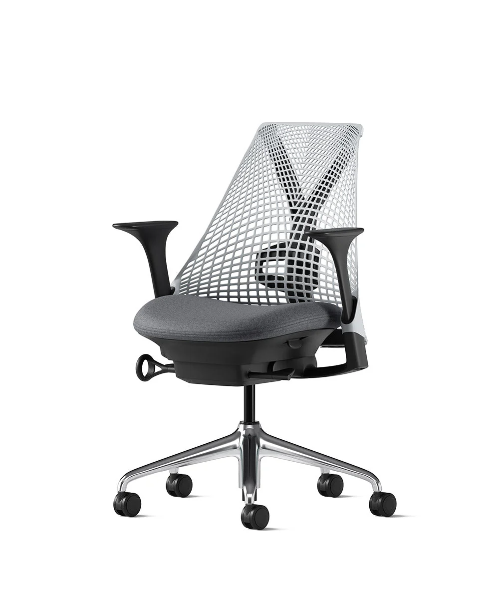 Siège de bureau Sayl* Noir et aluminium poli - Image 78