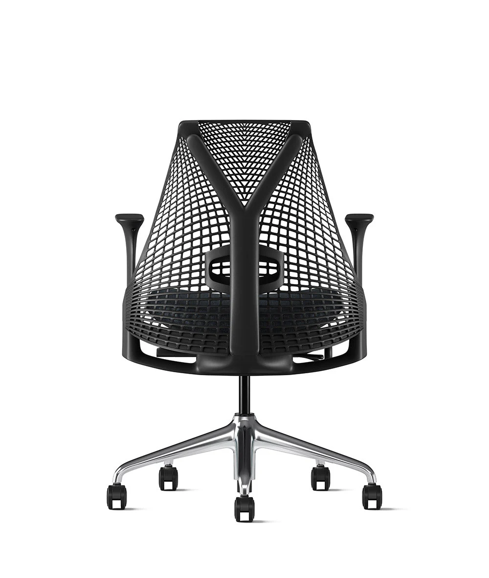 Siège de bureau Sayl* Noir et aluminium poli - Image 93