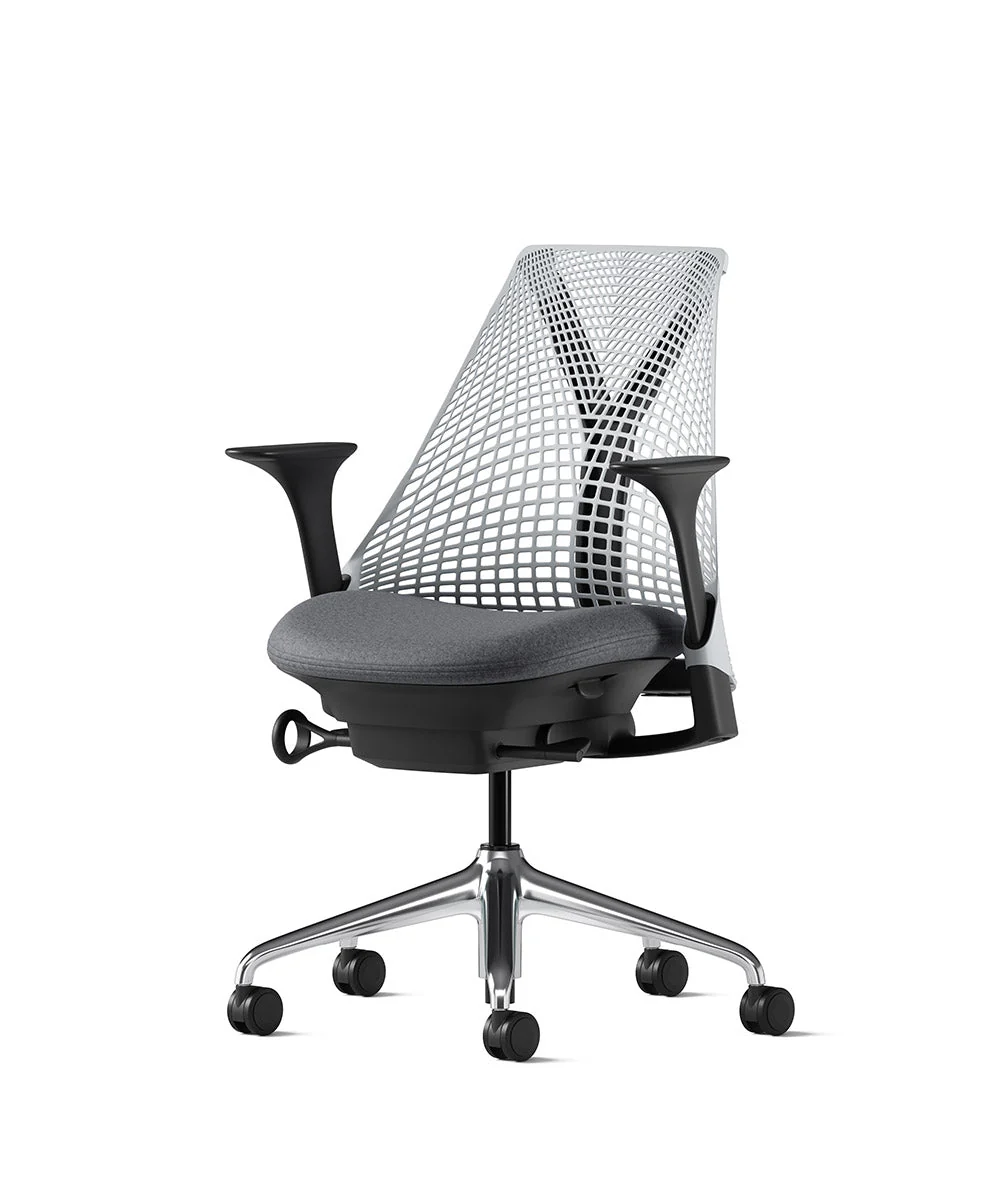 Siège de bureau Sayl* Noir et aluminium poli - Image 94