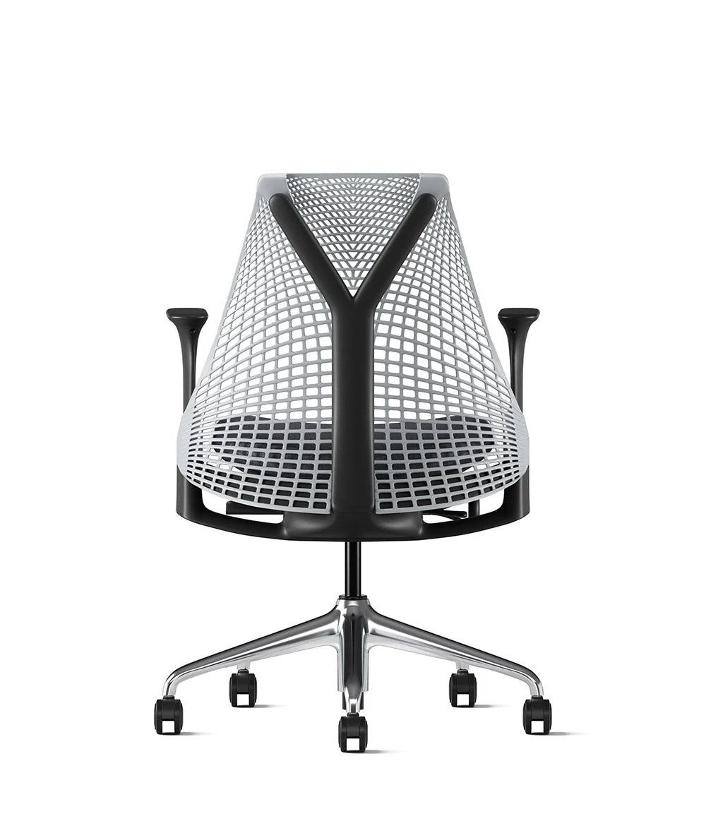 Siège de bureau Sayl* Noir et aluminium poli - Image 95