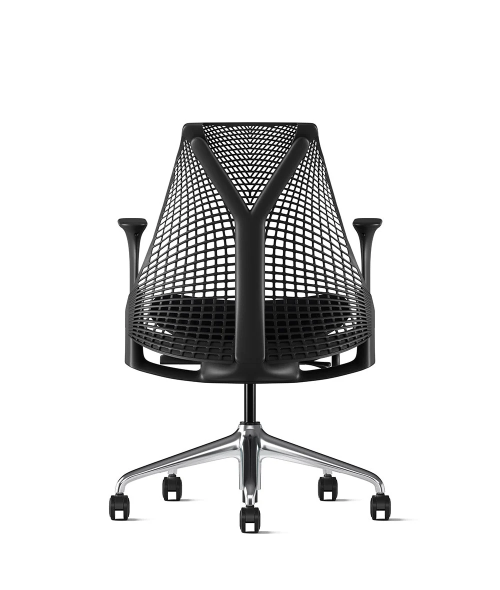 Siège de bureau Sayl* Noir et aluminium poli - Image 99