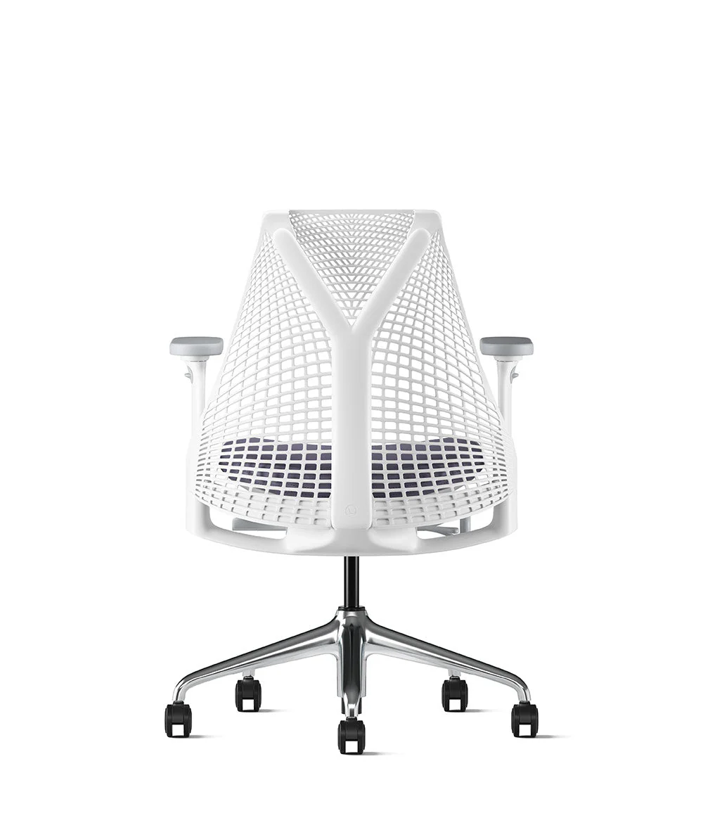 Siège de bureau Sayl* Blanc et aluminium poli - Image 100