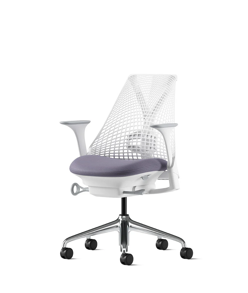 Siège de bureau Sayl* Blanc et aluminium poli - Image 101