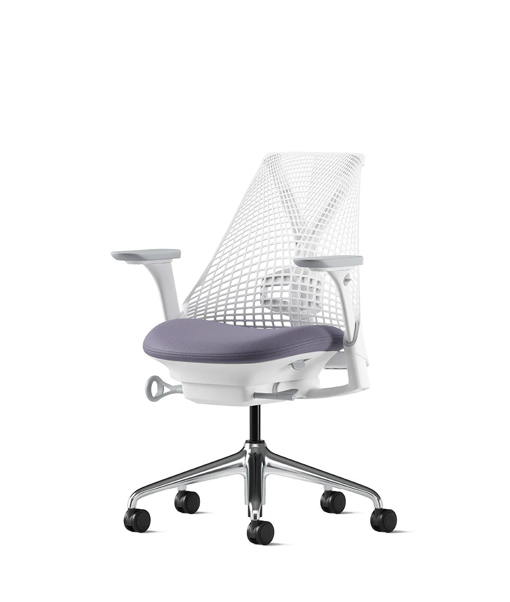 Siège de bureau Sayl* Blanc et aluminium poli - Image 103