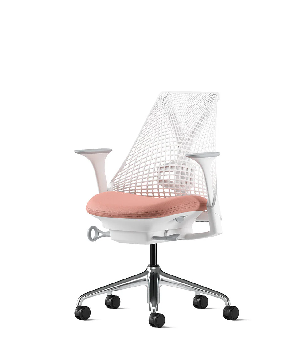 Siège de bureau Sayl* Blanc et aluminium poli - Image 109