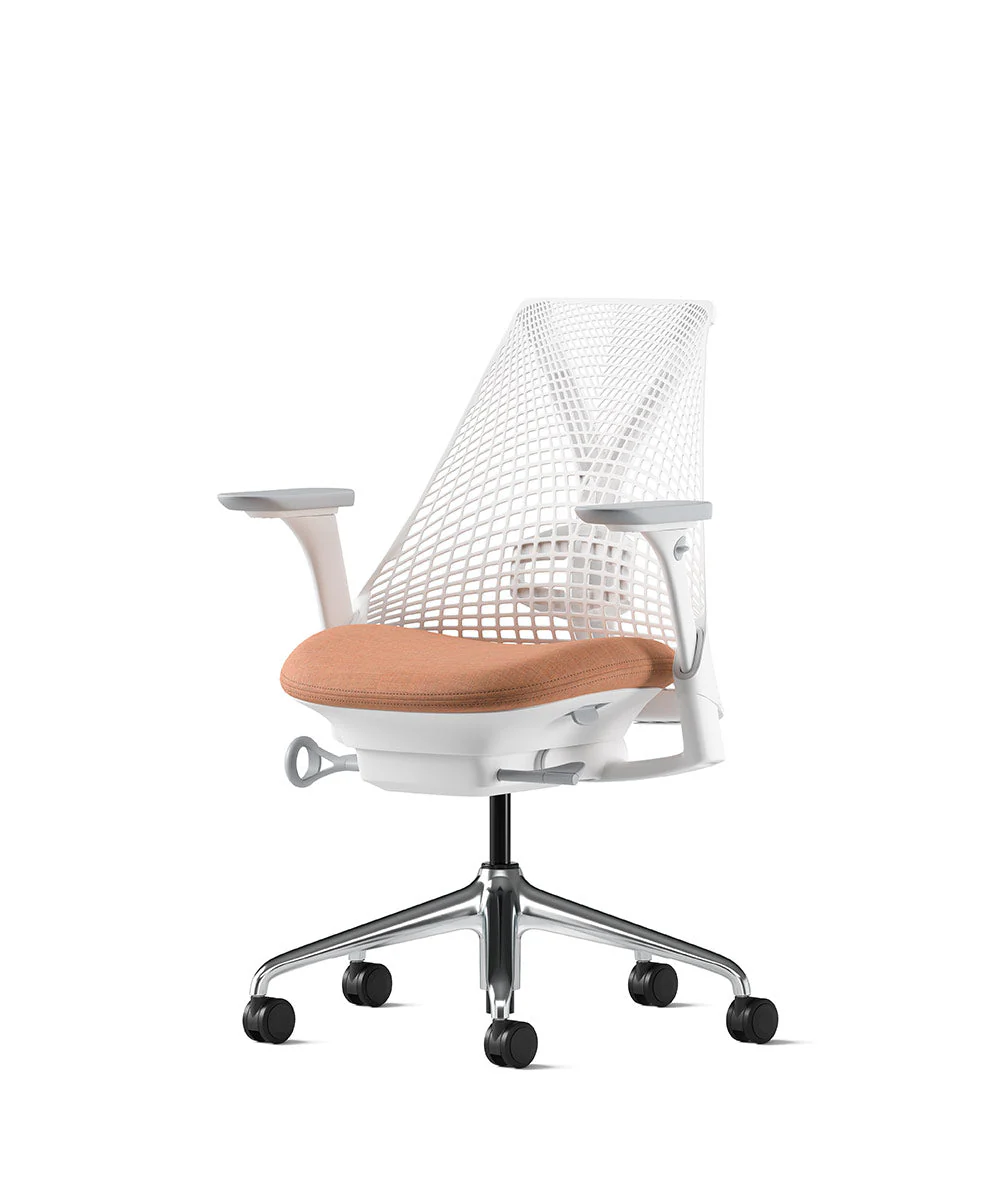 Siège de bureau Sayl* Blanc et aluminium poli - Image 119
