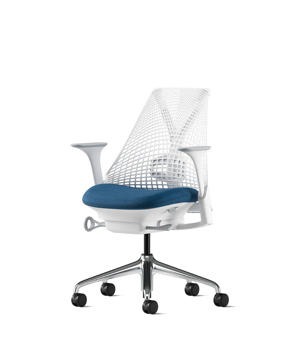 Siège de bureau Sayl* Blanc et aluminium poli - Image 125