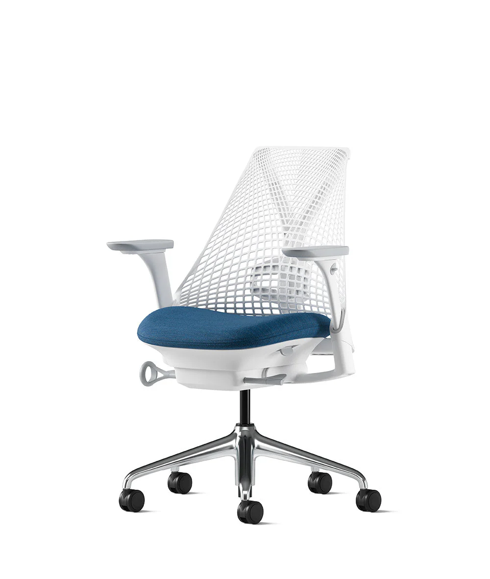 Siège de bureau Sayl* Blanc et aluminium poli - Image 127