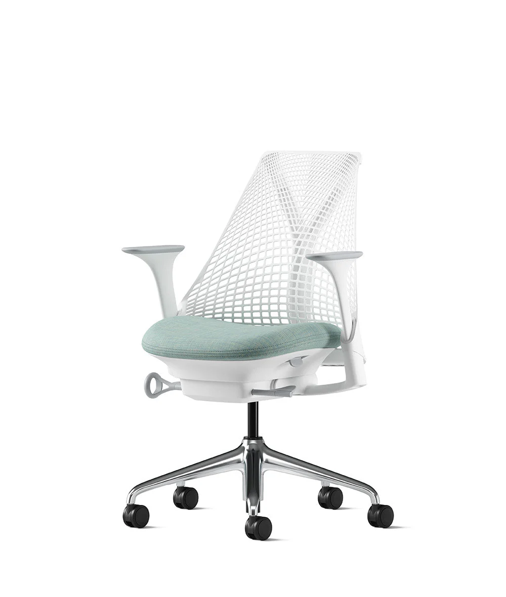 Siège de bureau Sayl* Blanc et aluminium poli - Image 129
