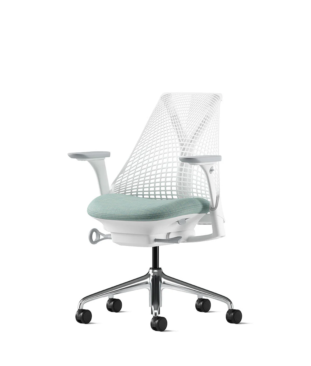 Siège de bureau Sayl* Blanc et aluminium poli - Image 131