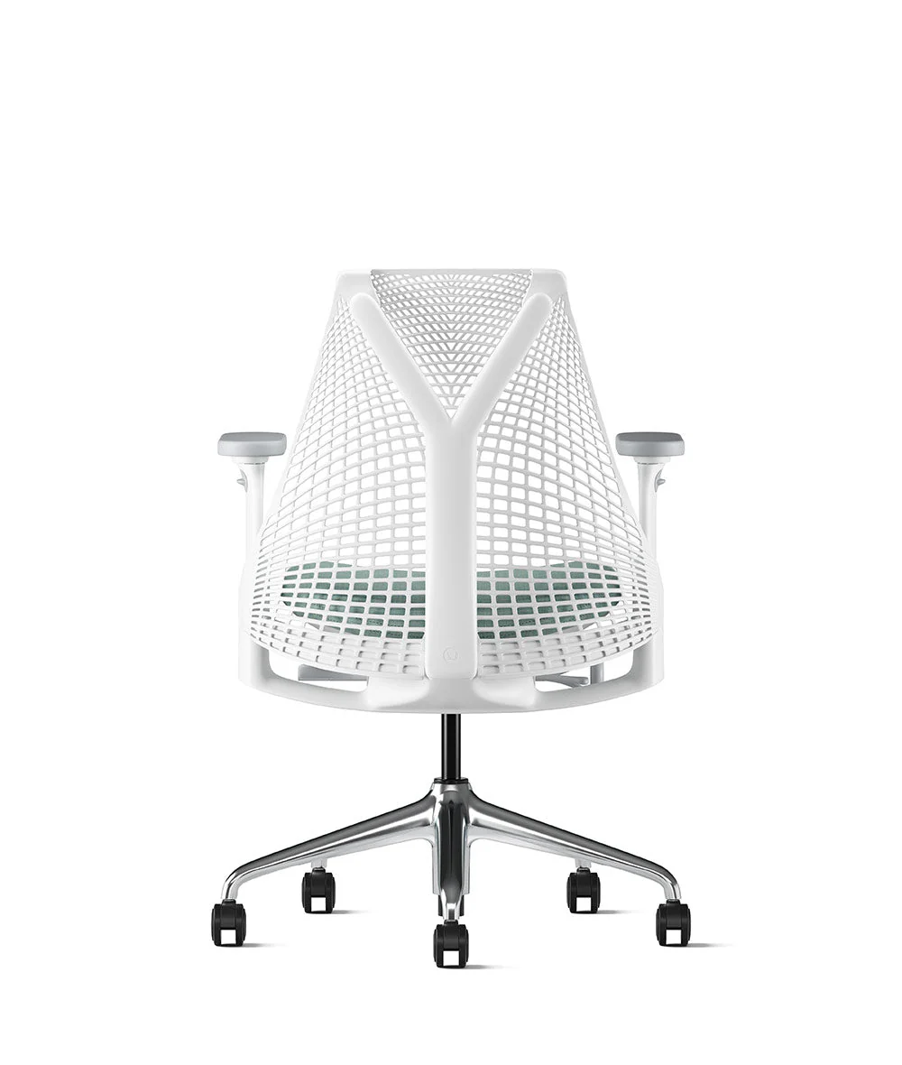 Siège de bureau Sayl* Blanc et aluminium poli - Image 132