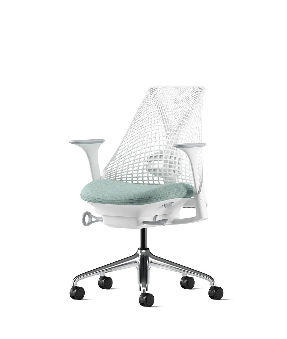 Siège de bureau Sayl* Blanc et aluminium poli - Image 133