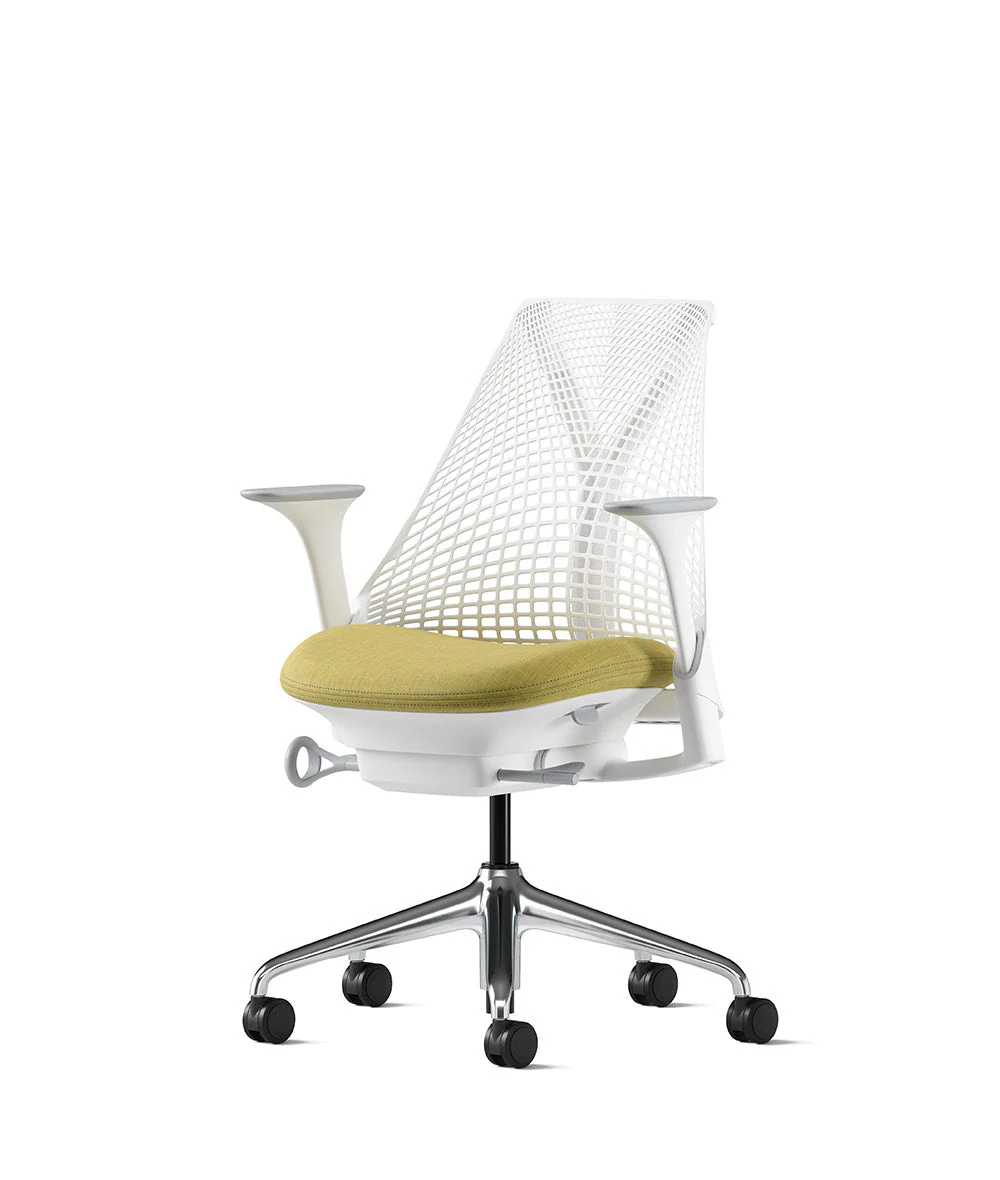 Siège de bureau Sayl* Blanc et aluminium poli - Image 137