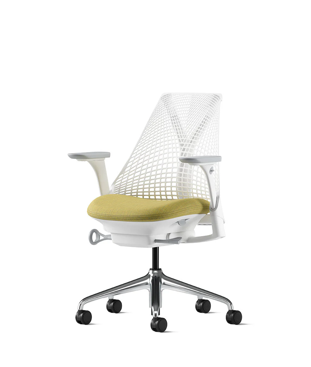 Siège de bureau Sayl* Blanc et aluminium poli - Image 139